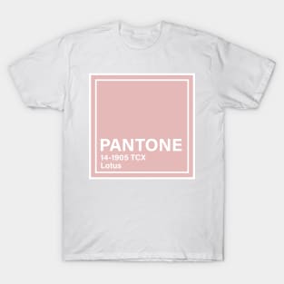 pantone 14-1905 TCX Lotus, pink T-Shirt